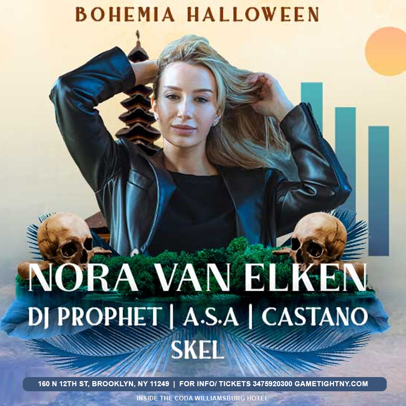 Bohemia Nightclub Halloween with Nora Van Elken live at Coda Williamsburg, Brooklyn, New York, United States