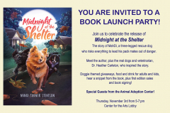 Book Launch Party and Animal Adoption Event