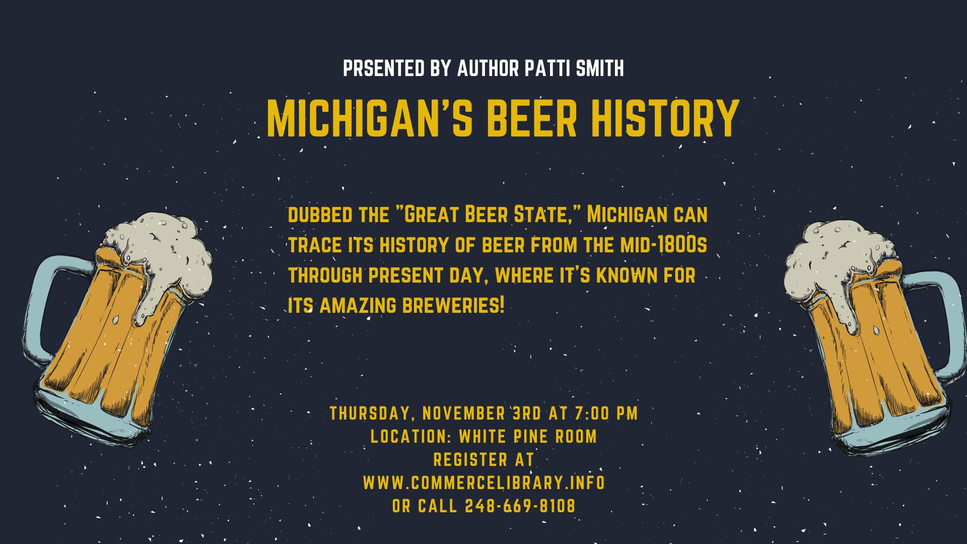 Michigan's Beer History, Commerce Charter Township, Michigan, United States