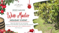 Wine Master Holiday Event 2022, Two Years of Wine and Tastings at Averill House Vineyard, Brookline