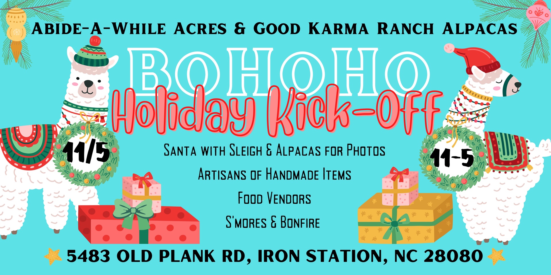 BoHoHo Holiday Kick-Off, Iron Station, North Carolina, United States