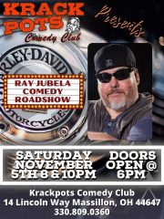 Comedian Ray Jubela at Krackpots Comedy Club, Massillon