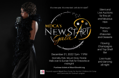MDCA's New Start Gala on New Years Eve Sat Dec 31 with fireworks at Midnight in Mount Dora, FL