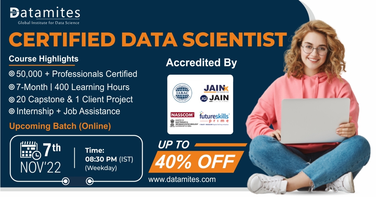 Data Science Certification in Hyderabad -November 22, Online Event