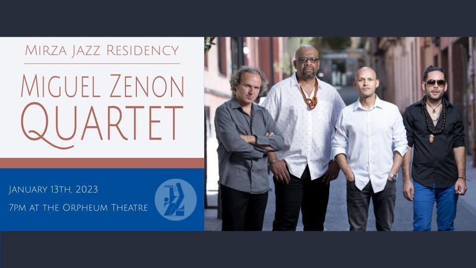 Miguel Zenon Quartet: Mirza Jazz Residency, Galesburg, Illinois, United States