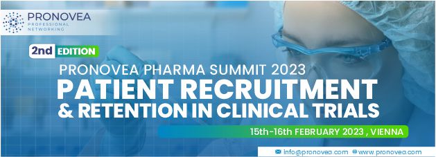 Pronovea Pharma Summit 2023: Patient Recruitment and Retention in Clinical  Trials, Vienna, Wien, Austria