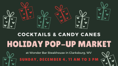 Cocktails & Candy Canes - Holiday Pop-Up Market at Wonder Bar Steakhouse