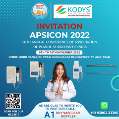 56th annual conference of the Association of Plastic Surgeons of India APSICON 2022 at Amritsar from 9th to 13th November 2022