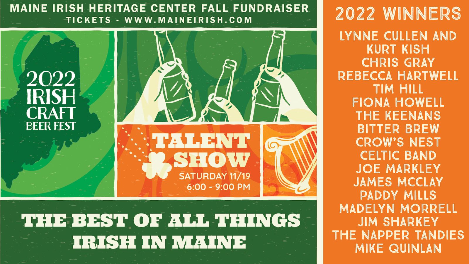 Best of All Things Irish in Maine 2022 - Live Show and Irish Craft Beer Fest, Portland, Maine, United States