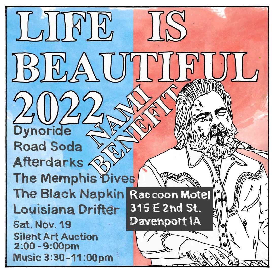 Life is Beautiful Concert and Art Auction for Mental Health, Davenport, Iowa, United States