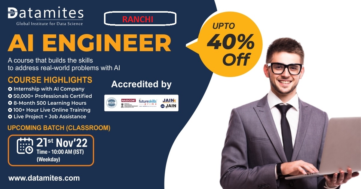 Artificial Intelligence Engineer Training in Ranchi, Ranchi, Jharkhand, India