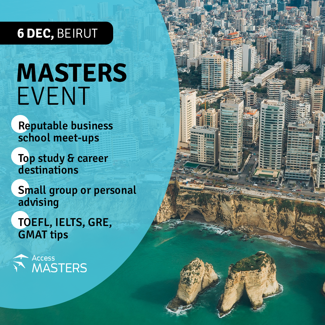 It’s Time To Find Your Dream Graduate School ON 6 DECEMBER, Beirut, Lebanon