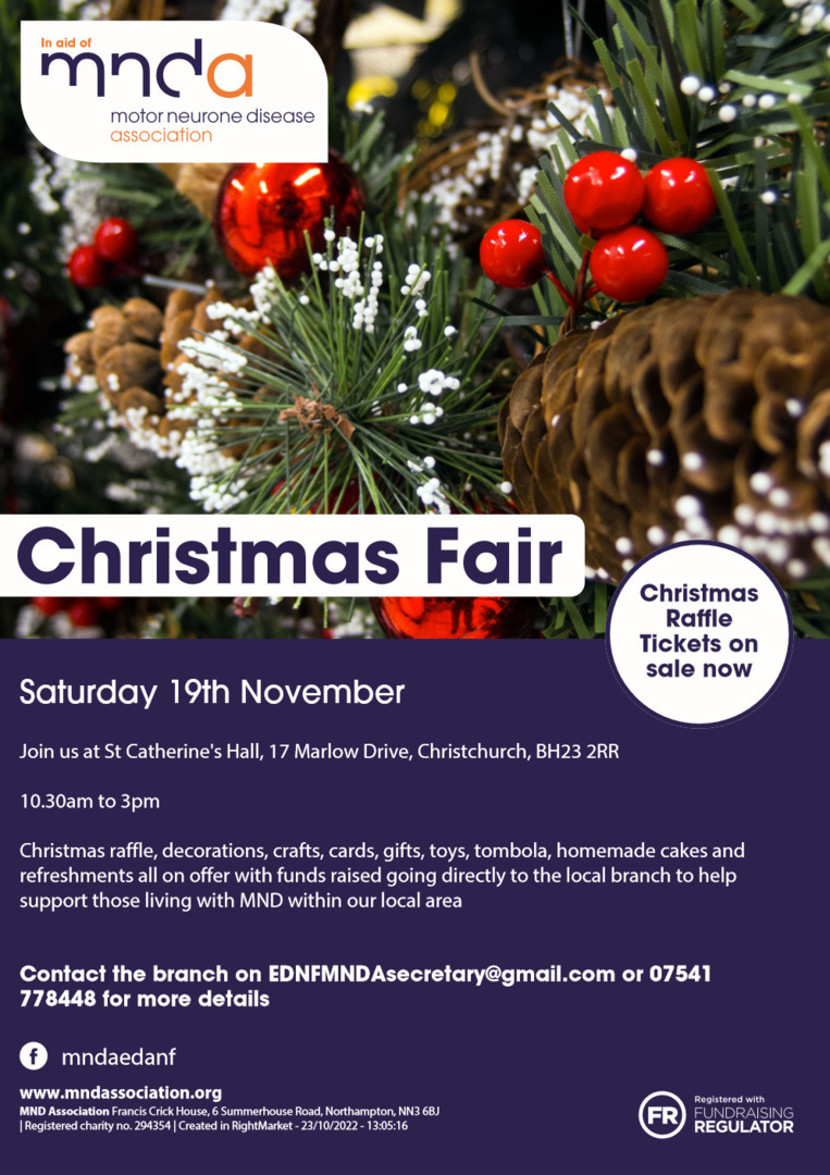 Christmas Fair - Motor Neurone Disease Association, Christchurch, Dorset, United Kingdom