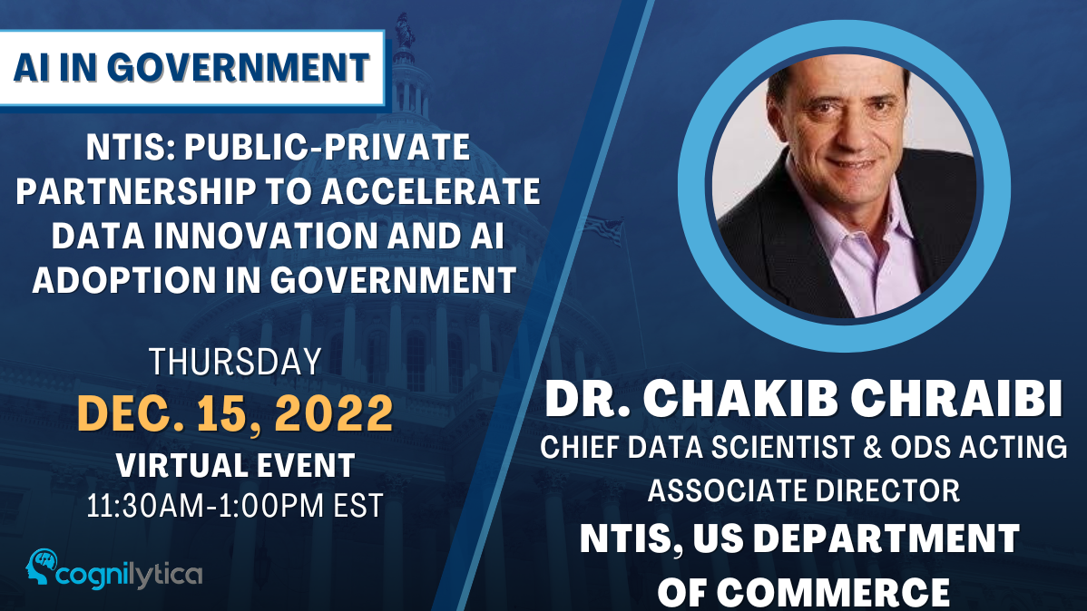 NTIS: Public-Private Partnership to Accelerate Data Innovation and AI Adoption in Government, Online Event