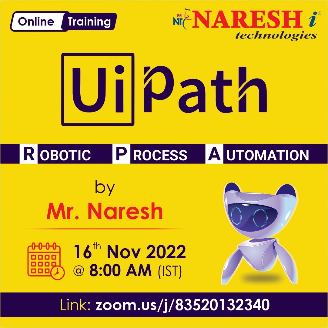 Attend Free Online Demo On Ui Path by Mr. Naresh., Online Event