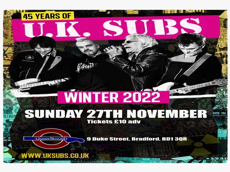 UK Subs // The Allergics // Mammoth Tank at The Underground, Bradford, Bradford, England, United Kingdom