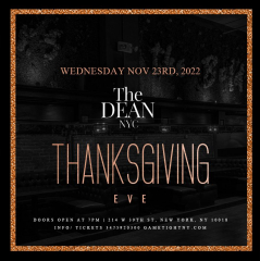 The Dean NYC Times Square Thanksgiving Eve party 2022