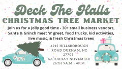 Deck the Halls Christmas Tree Market Pop-up Event