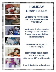 Cheyenne Elks Club Craft Sale