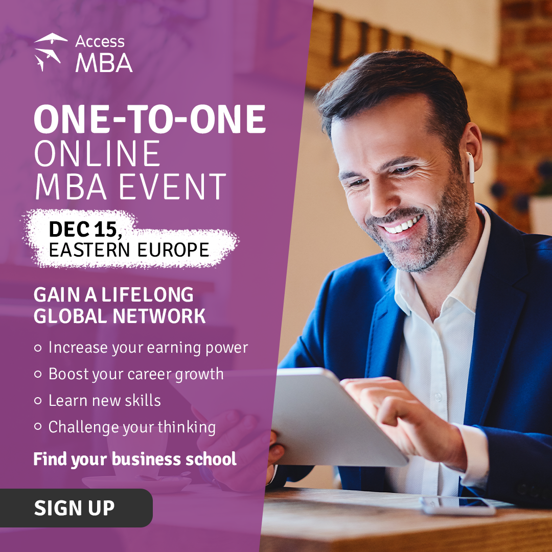 Access MBA Online event on 15 December, Online Event