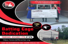 Fayetteville Woodpeckers Batting Cage Dedication at The TJ Robinson Life Center