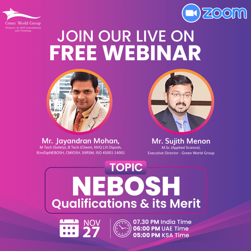 Register Yourself for Free Webinar on NEBOSH Course, Online Event