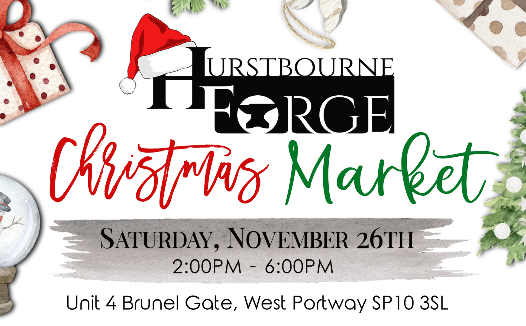 Hurstbourne Forge Christmas Market, Hampshire, England, United Kingdom