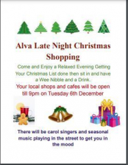 Alva Christmas Late Night Shopping Event