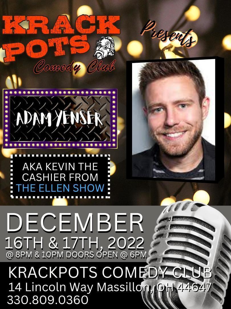 Comedian Adam Yenser at Krackpots Comedy Club, Massillon, Massillon, Ohio, United States