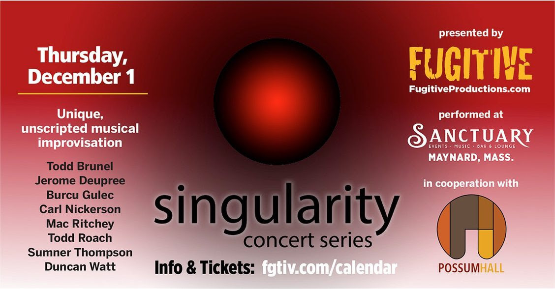 Singularity Concert Series: witness the magic of a unique and unscripted musical improvisation, Maynard, Massachusetts, United States