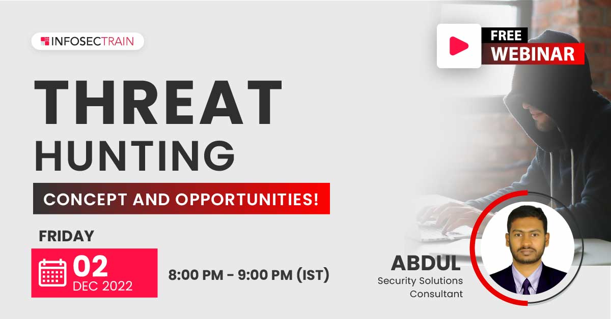Free Webinar Threat Hunting -Concept and Opportunities!, Online Event