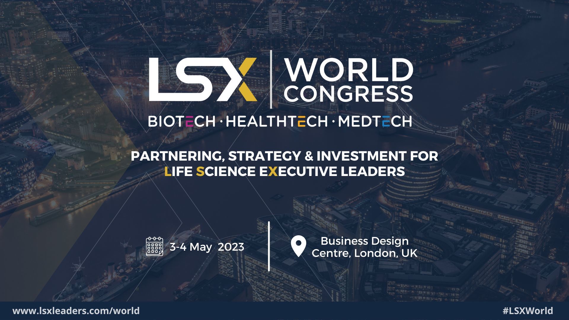 LSX World Congress, London May 2023 - Biotechnology, Medical Devices, Digital Health Investment, London, England, United Kingdom
