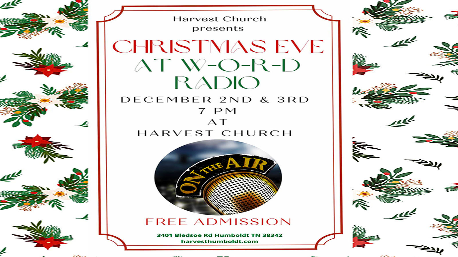Christmas Eve at W-O-R-D Radio, Humboldt, Tennessee, United States