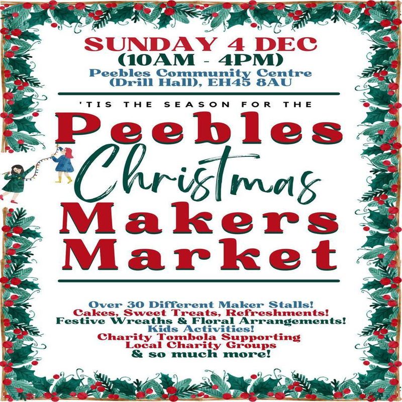 Peebles Makers Christmas Market, Peebles, Scottish Borders,Scotland,United Kingdom