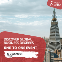 MBA event in Riyadh on December 13