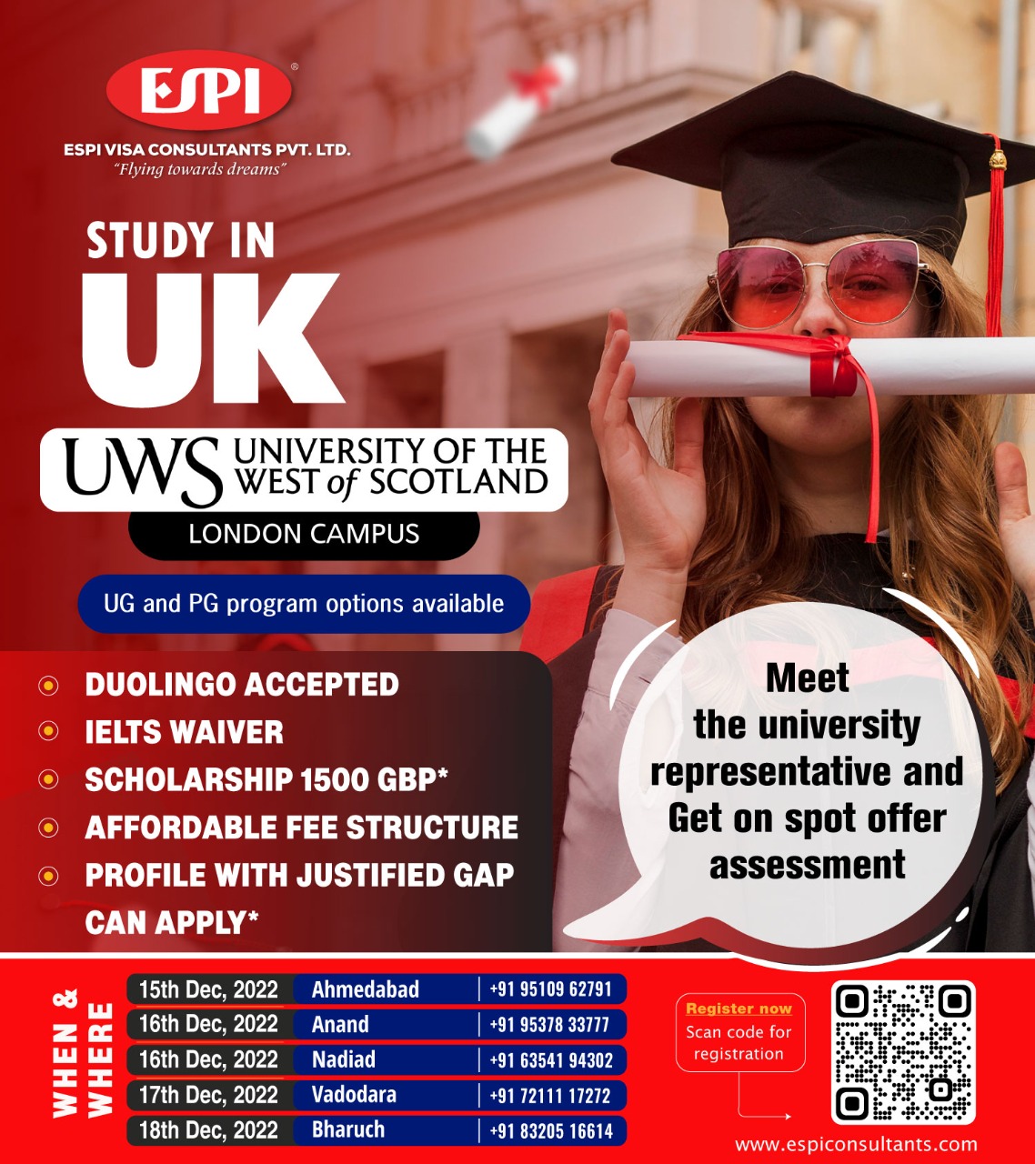 Register Now -Study in UK Universities for May 2023 Intake, Vadodara, Gujarat, India