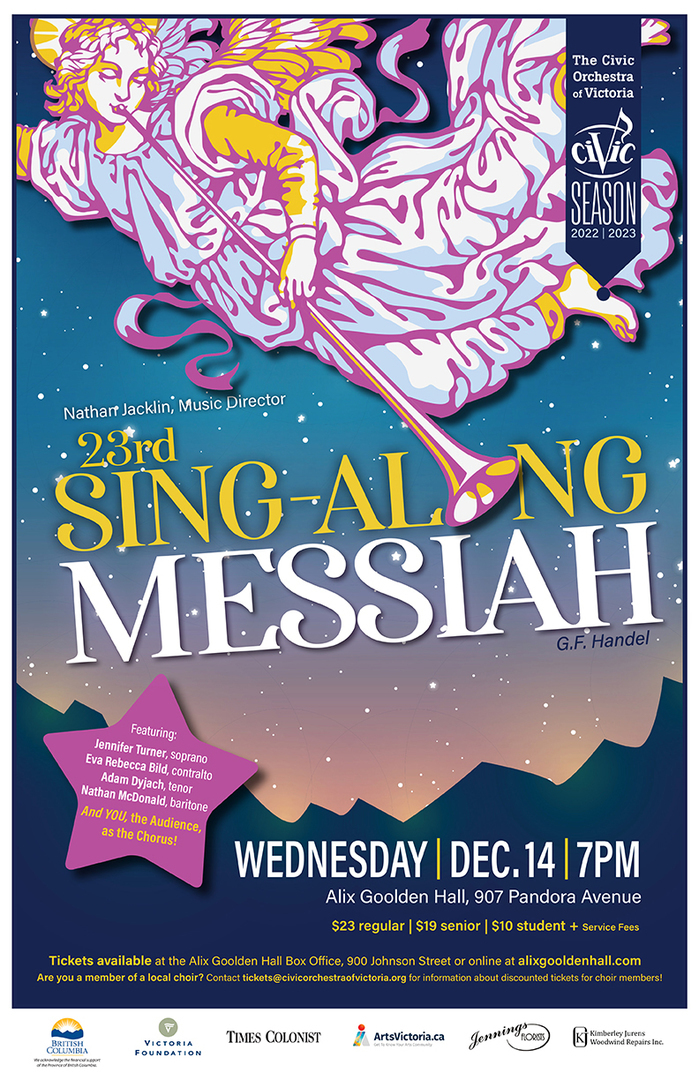 23rd Sing-Along Messiah with Civic Orchestra of Victoria, December 14 2022, Alix Goolden Hall, Victoria, British Columbia, Canada