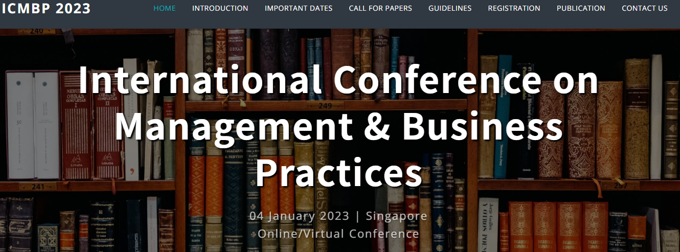 SCOPUS International Conference on Management & Business Practices (ICMBP), Online Event