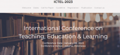 ICTEL-International Conference on Teaching, Education & Learning | Scopus & WoS Indexed