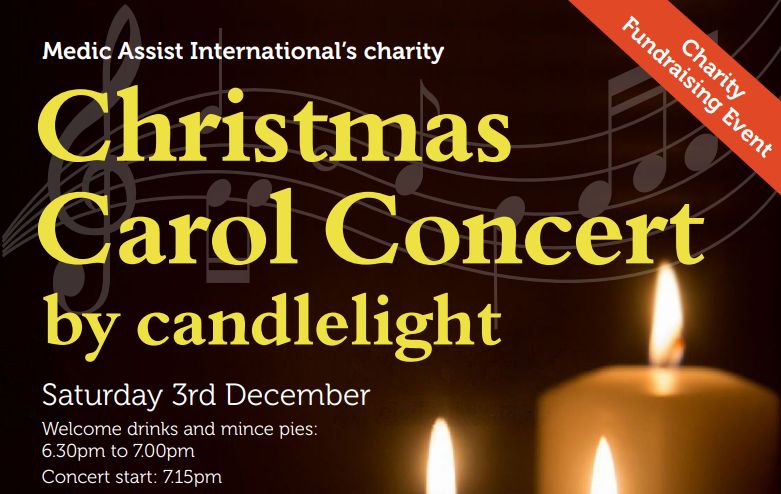 Medic Assist International charity Christmas Carol Concert by Candlelight, Oxfordshire, England, United Kingdom