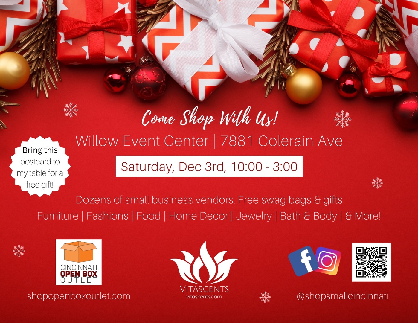 Official Small Business Holiday Shopping Fair | December 3, 2022, Cincinnati, Ohio, United States