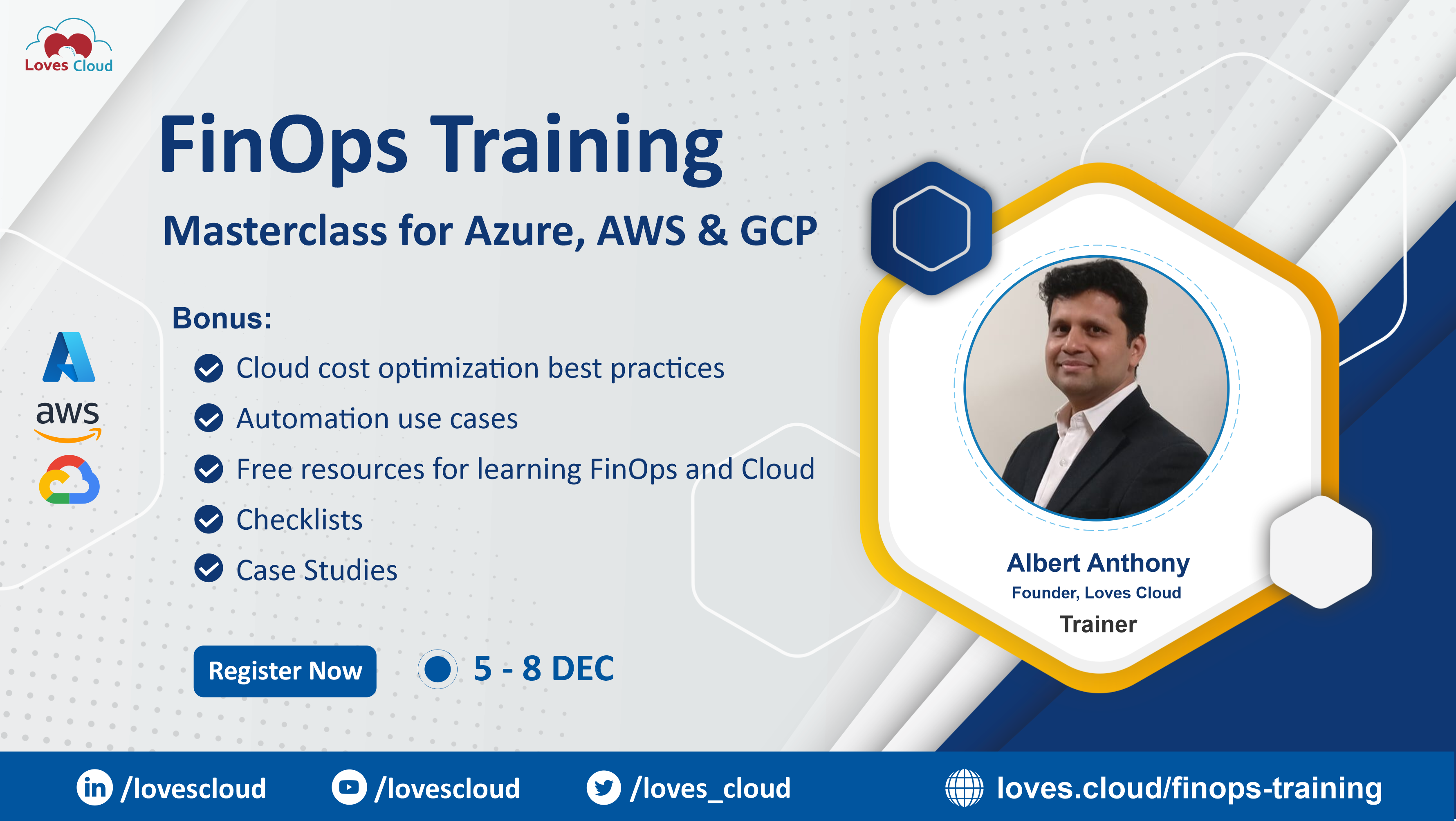 FinOps Masterclass for Azure, AWS and GCP, Online Event