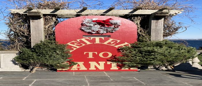 James L. Maher Center Pop-up Tree and Wreath Sale at Castle Hill Inn, Newport, Rhode Island, United States