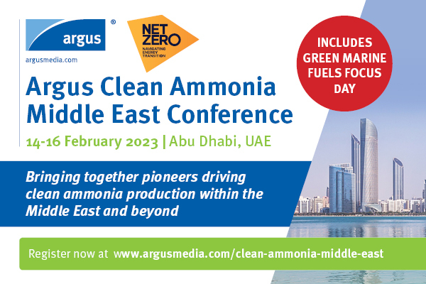 Argus Clean Ammonia Middle East Conference, Abu Dhabi, United Arab Emirates