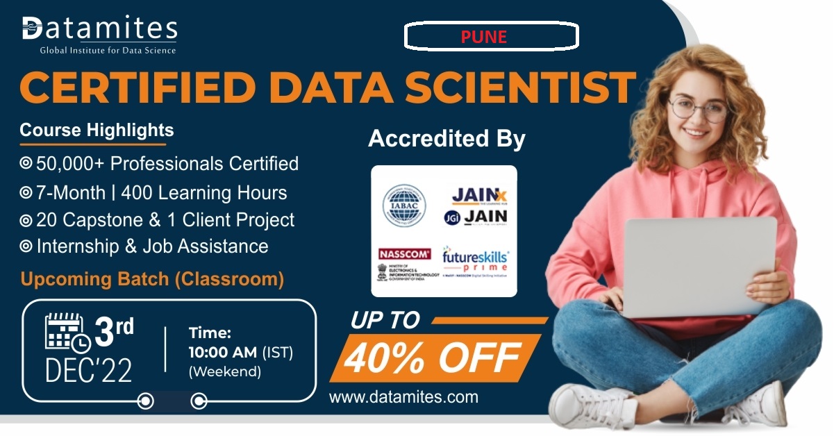 Data Science Certification in Pune -December'22, Online Event
