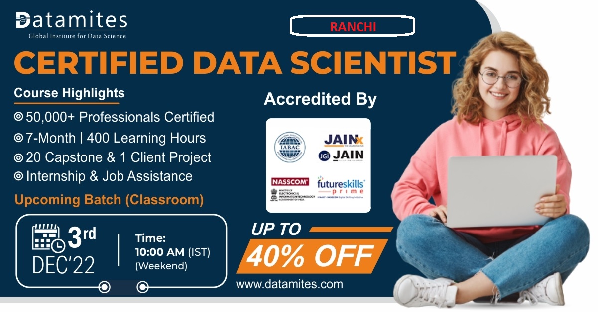 Data Science Training in Ranchi - December'22, Ranchi, Jharkhand, India