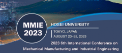 2023 6th International Conference on Mechanical Manufacturing and Industrial Engineering (MMIE 2023)