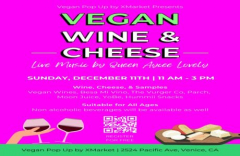 Vegan Wine + Cheese + Snacks w/ Live Music by Queen Aycee Lovely