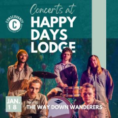 Concerts at Happy Days Lodge: The Way Down Wanderers - Jan. 2023