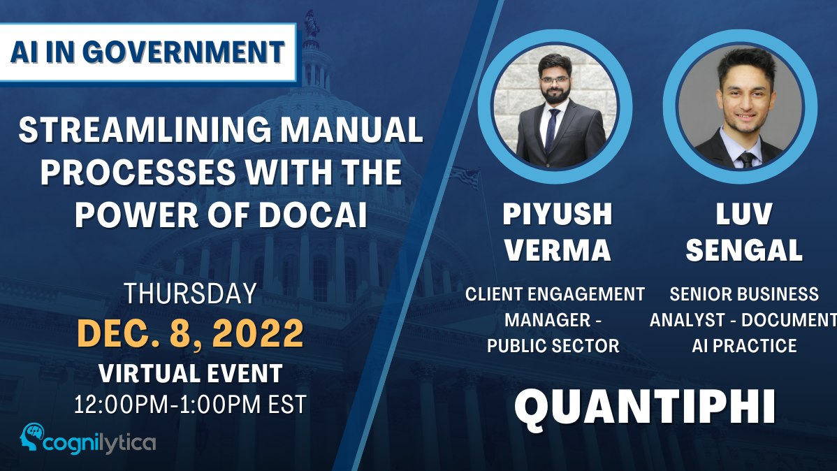 Streamlining Manual Processes with the Power of DocAI, Online Event